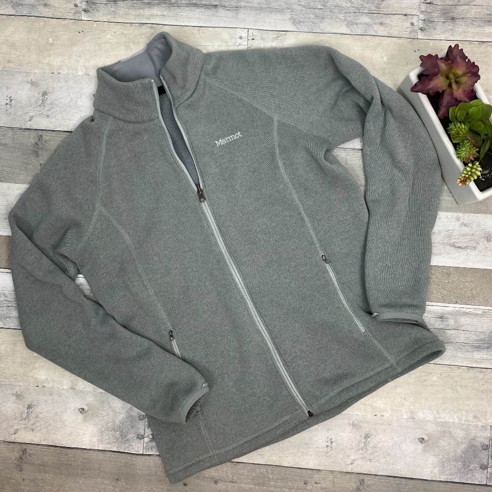 Marmot Torla Full zip fleece style jacket gray size XL
